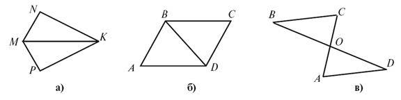 Перша ознака рівності трикутників