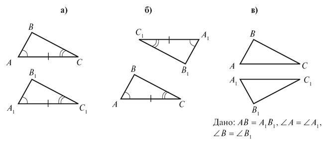 Друга ознака рівності трикутника