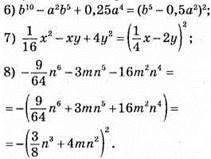 Перетворення многочлена на квадрат суми або різниці двох виразів