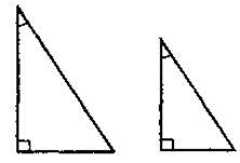 Ознаки подібності прямокутних трикутників. Пропорційні відрізки в прямокутному трикутнику